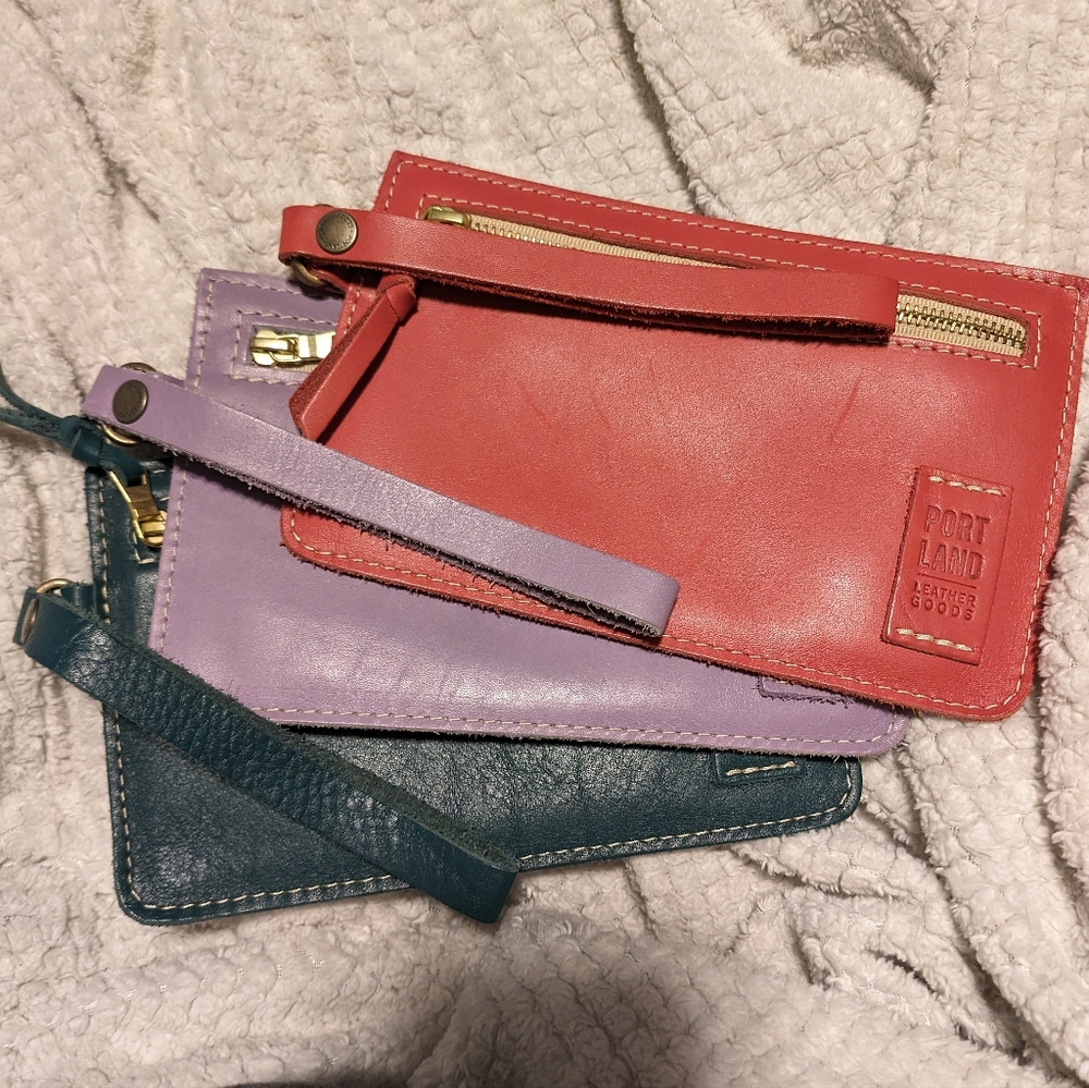 Portland Leather Goods Peacock, Tulip, Lavender Adrianas